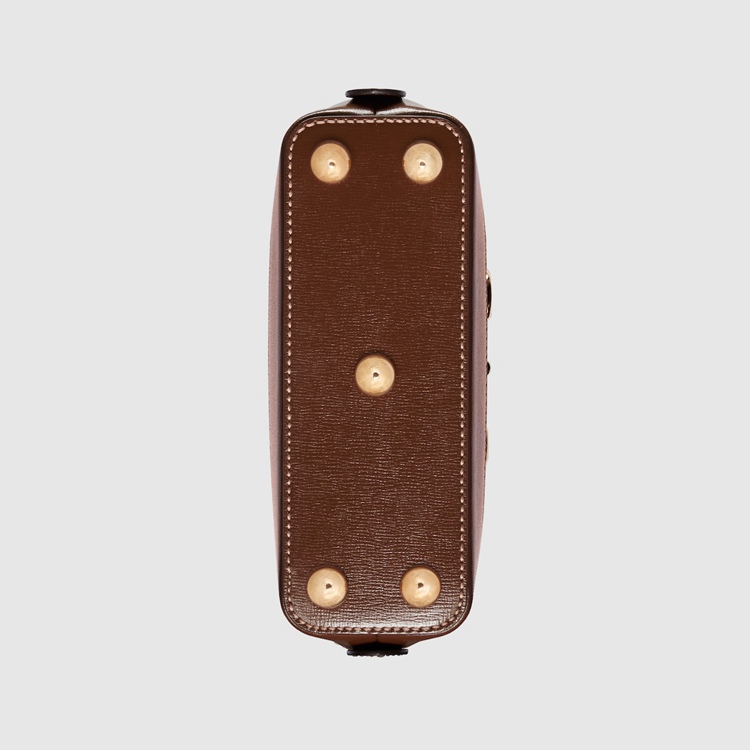640716.92TCG.8563.015.065.0000.Light Gucci Horsebit 1955 mini top handle bag